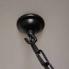 Handmade Rustic Wooden Chandelier - Wood Beam Industrial Pendant Lamp